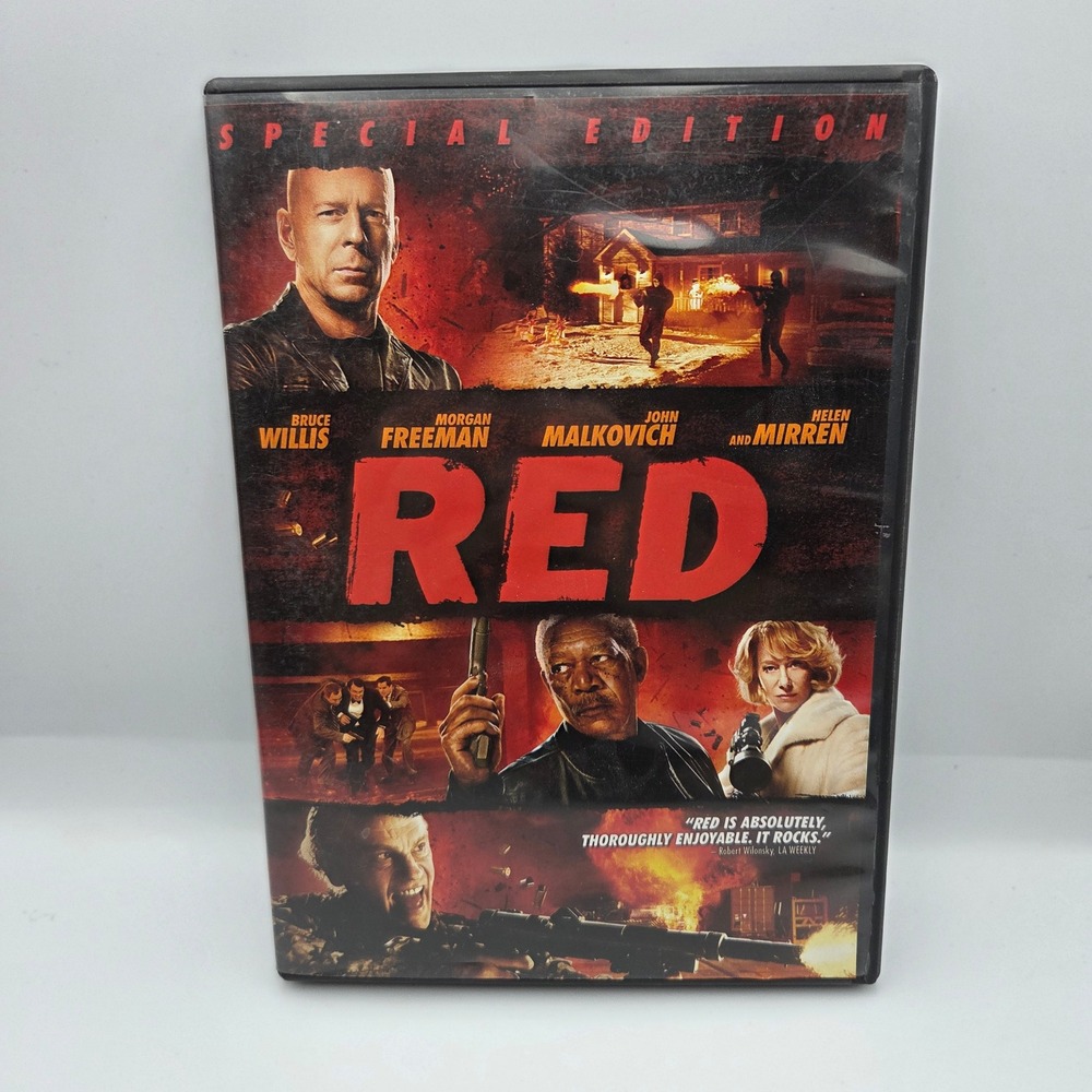 RED DVD Special Edition Bruce Willis Morgan Freeman Action Comedy Widescreen